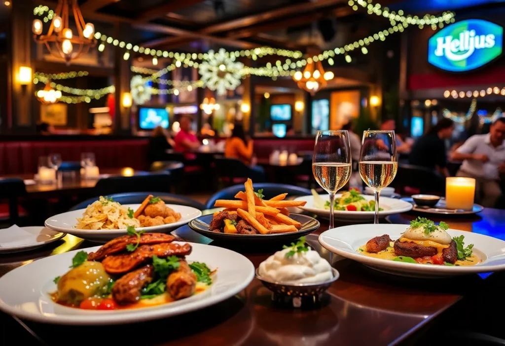 A beautifully laid table with various dishes representing Magical Dining in Orlando