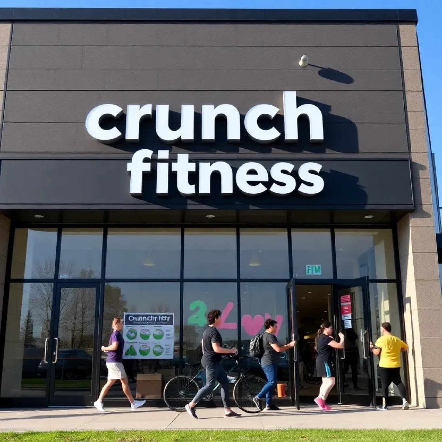 Exterior view of the new Crunch Fitness gym in Dr. Phillips