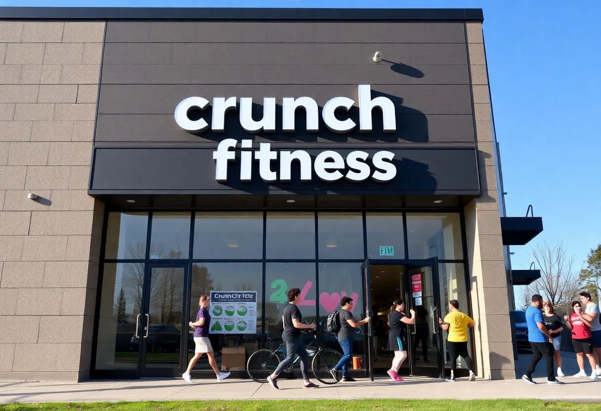 Exterior view of the new Crunch Fitness gym in Dr. Phillips