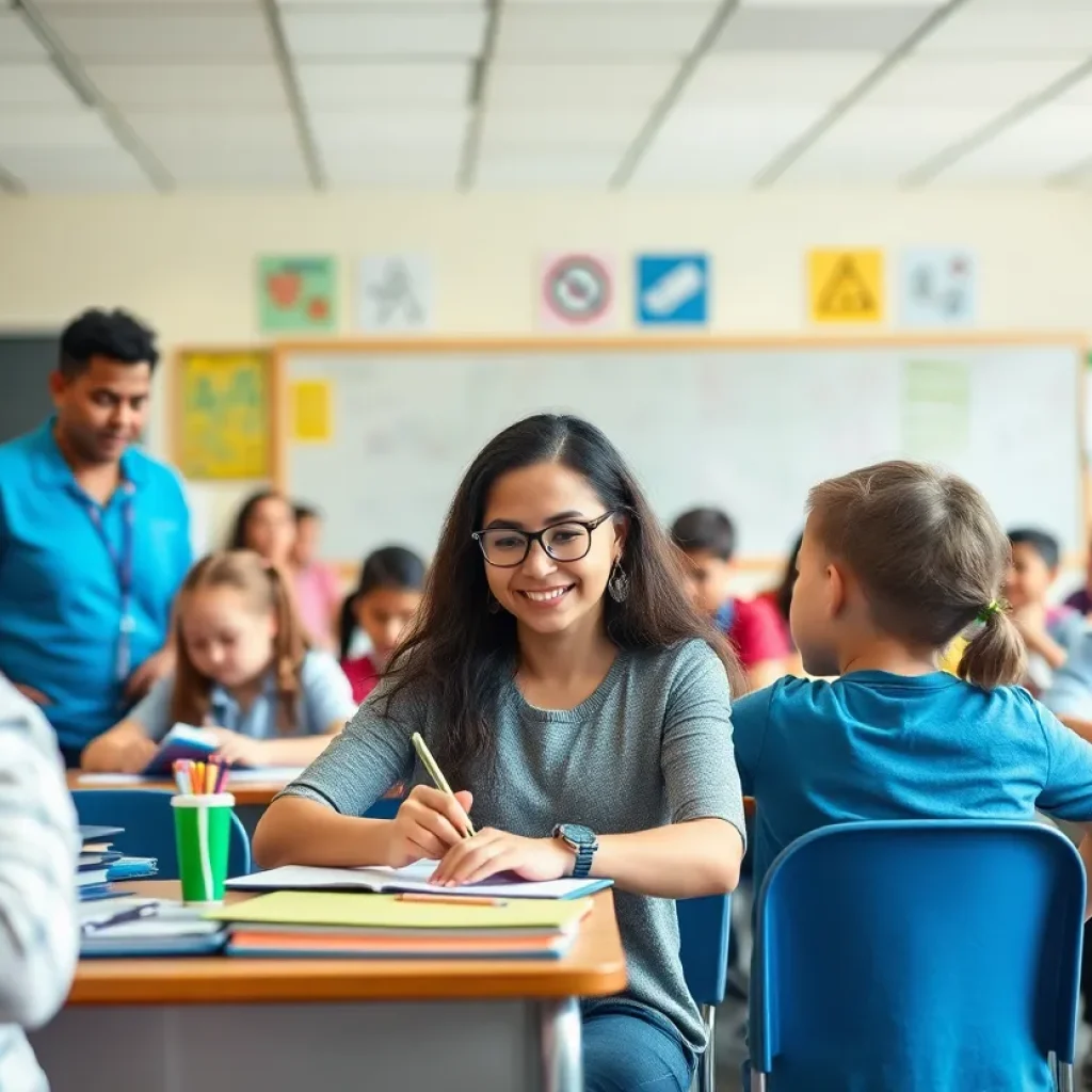 Teachers and students preparing for the new school year at Orange County Schools
