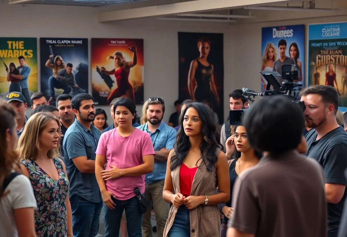 Diverse actors auditioning at a casting call event in Orlando.