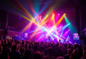 Crowd enjoying a concert in Orlando