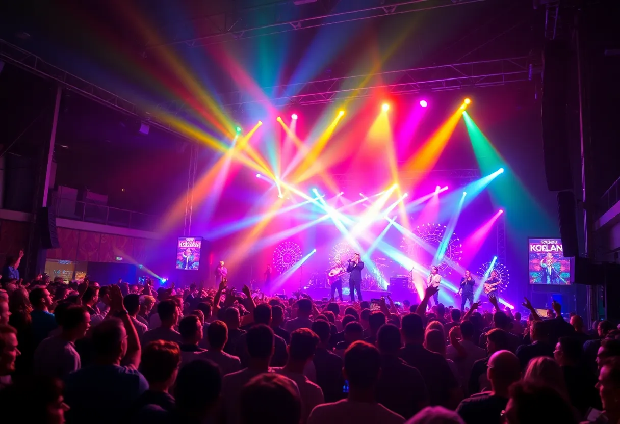 Crowd enjoying a concert in Orlando