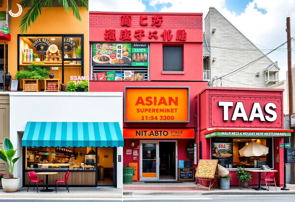 A montage of new restaurants and cafes in Orlando's bustling dining scene