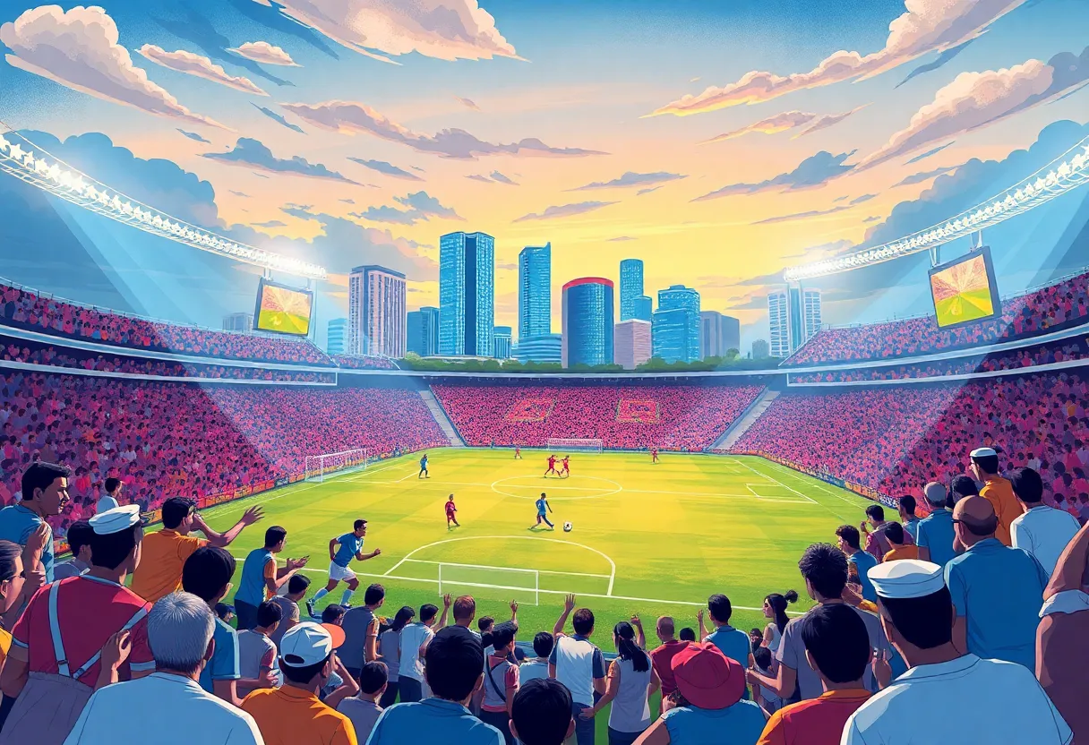 Soccer match at FIFA Club World Cup in Orlando