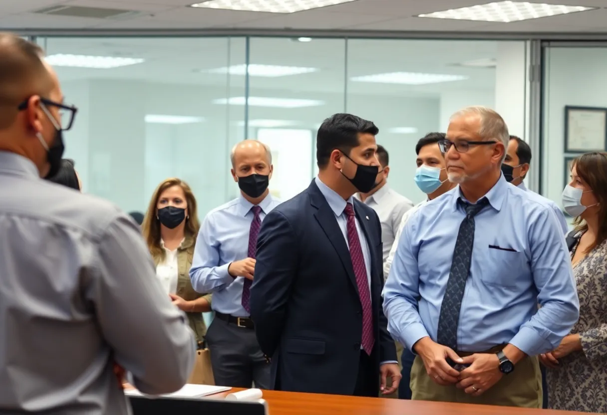 Officials discussing immigration policies in Orlando