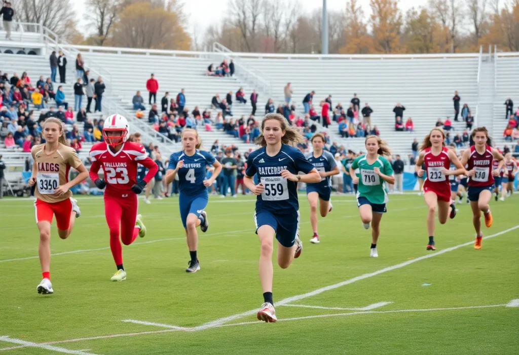 Orlando high school sports athletes competing in football and cross country