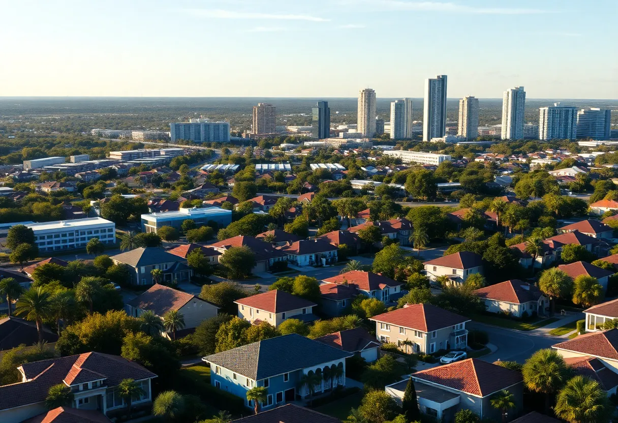 Scenic view of Orlando showcasing residential neighborhoods