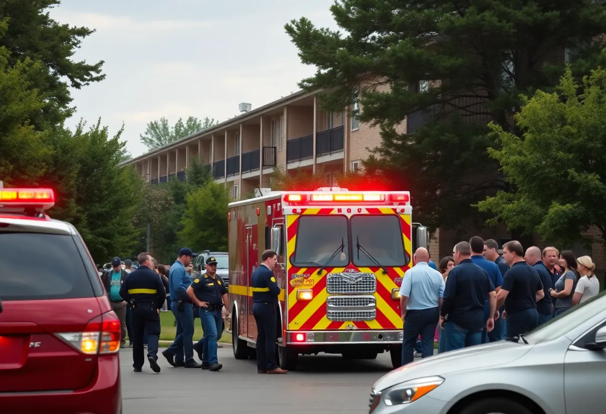 Emergency responders at the scene of an incident in Orlando