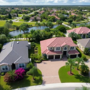 Luxury homes in Orlando showcasing beautiful architecture and landscaping.