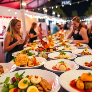 Diners enjoying gourmet dishes at Magical Dining in Orlando