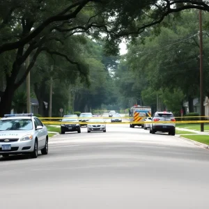 Police presence at the scene of a shooting in Orlando