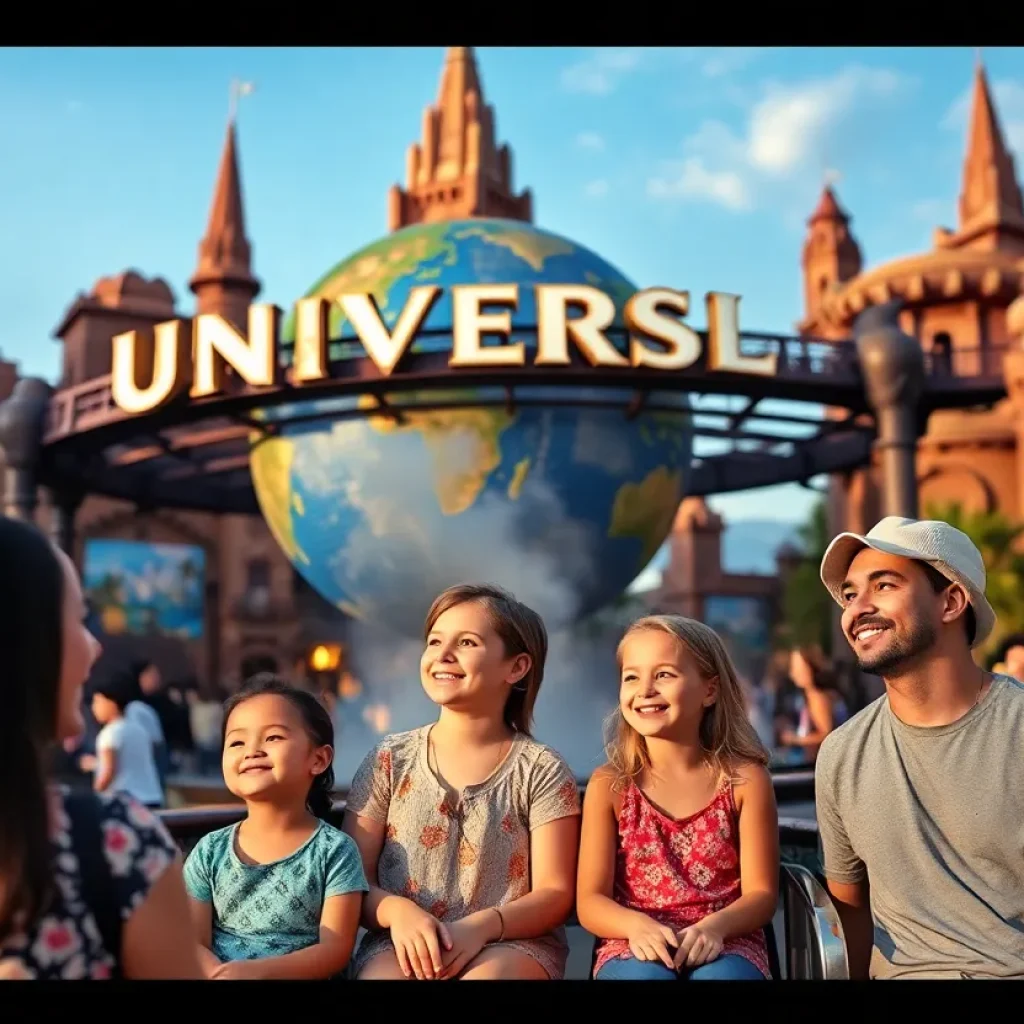 Families enjoying attractions in Orlando