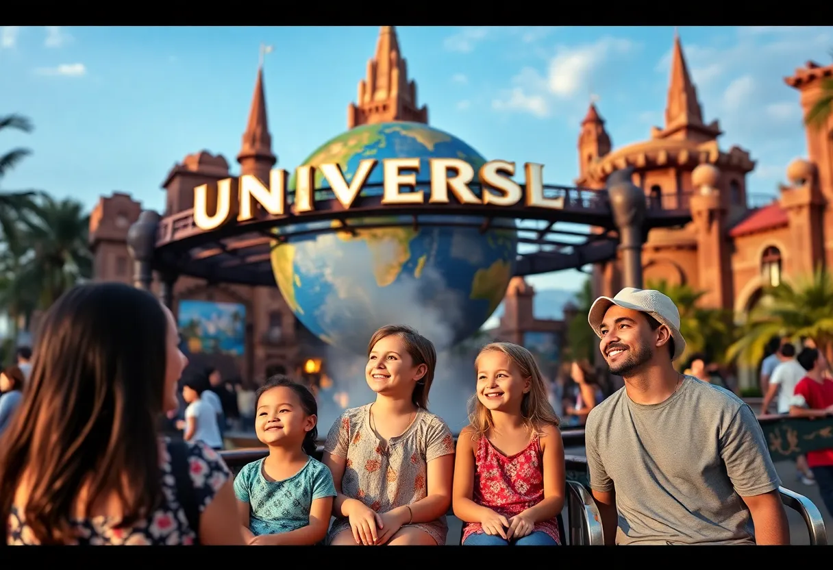 Families enjoying attractions in Orlando