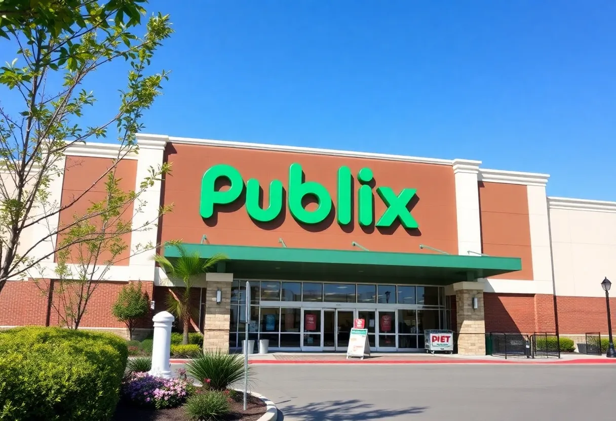 Exterior view of the new Publix supermarket in Orlando