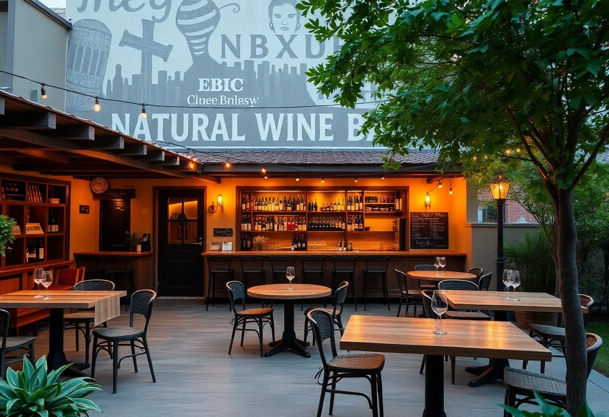 Cozy natural wine bar in Orlando with outdoor patio