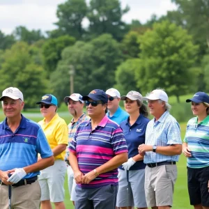 Golfers participating in the Windermere Elementary Golf Tournament