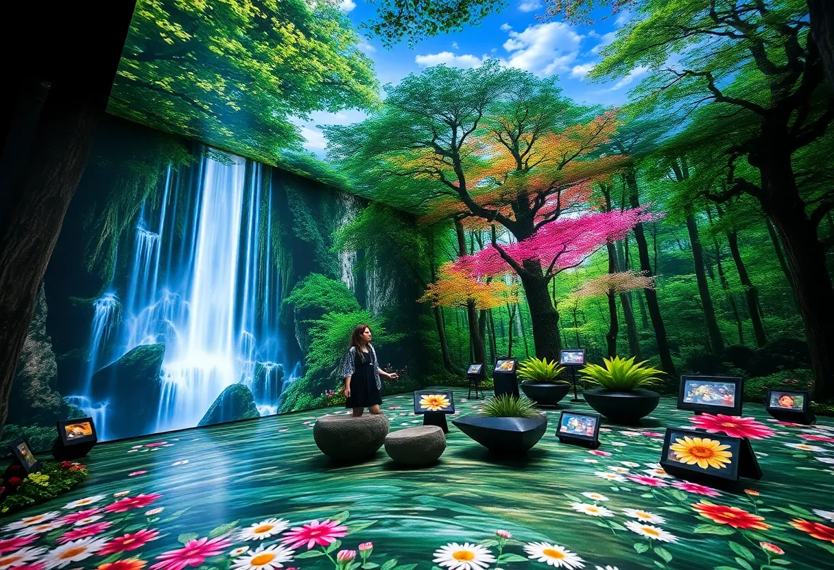 Digital art display at the upcoming Arte Museum in Orlando