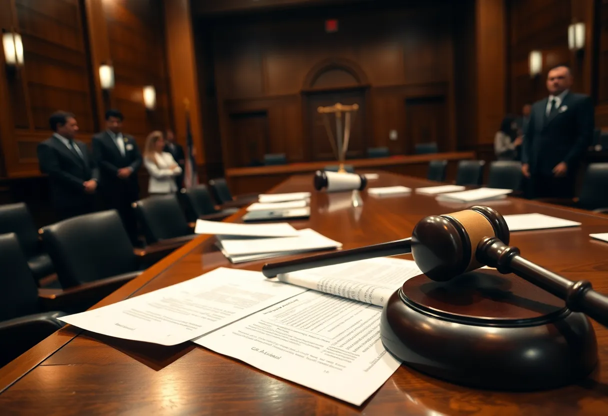 Courtroom Scene