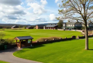 A view of the Dubsdread Golf Course after renovation with modern features