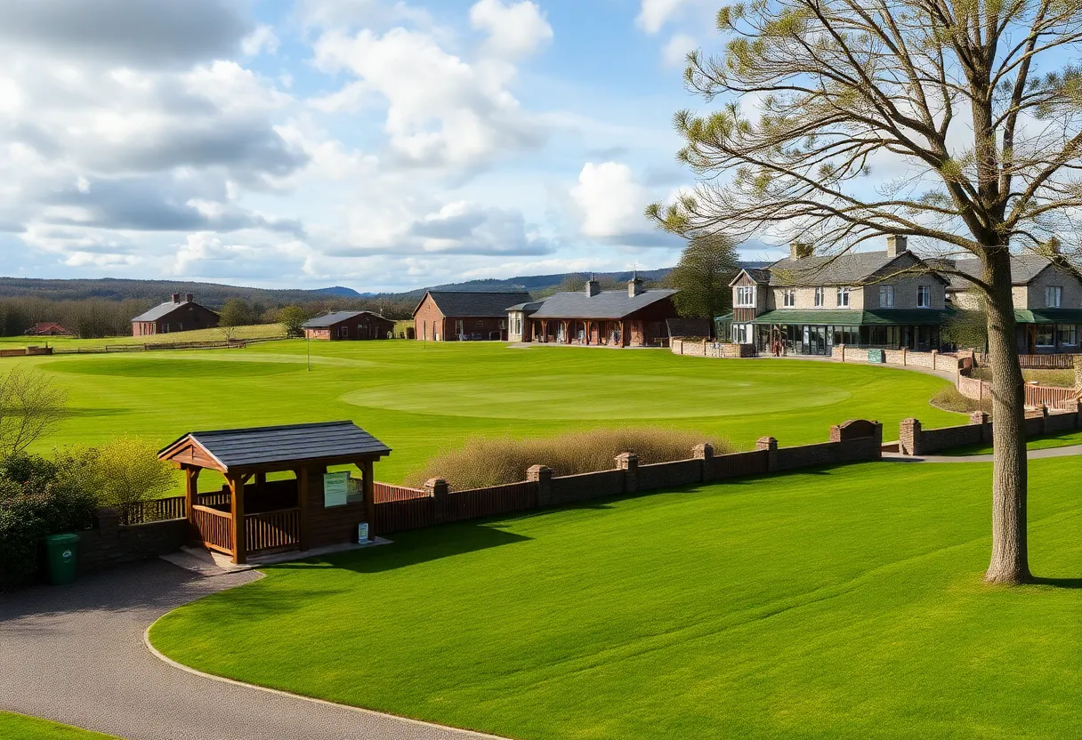 A view of the Dubsdread Golf Course after renovation with modern features