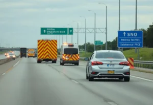 Emergency response at a Florida Turnpike crash site