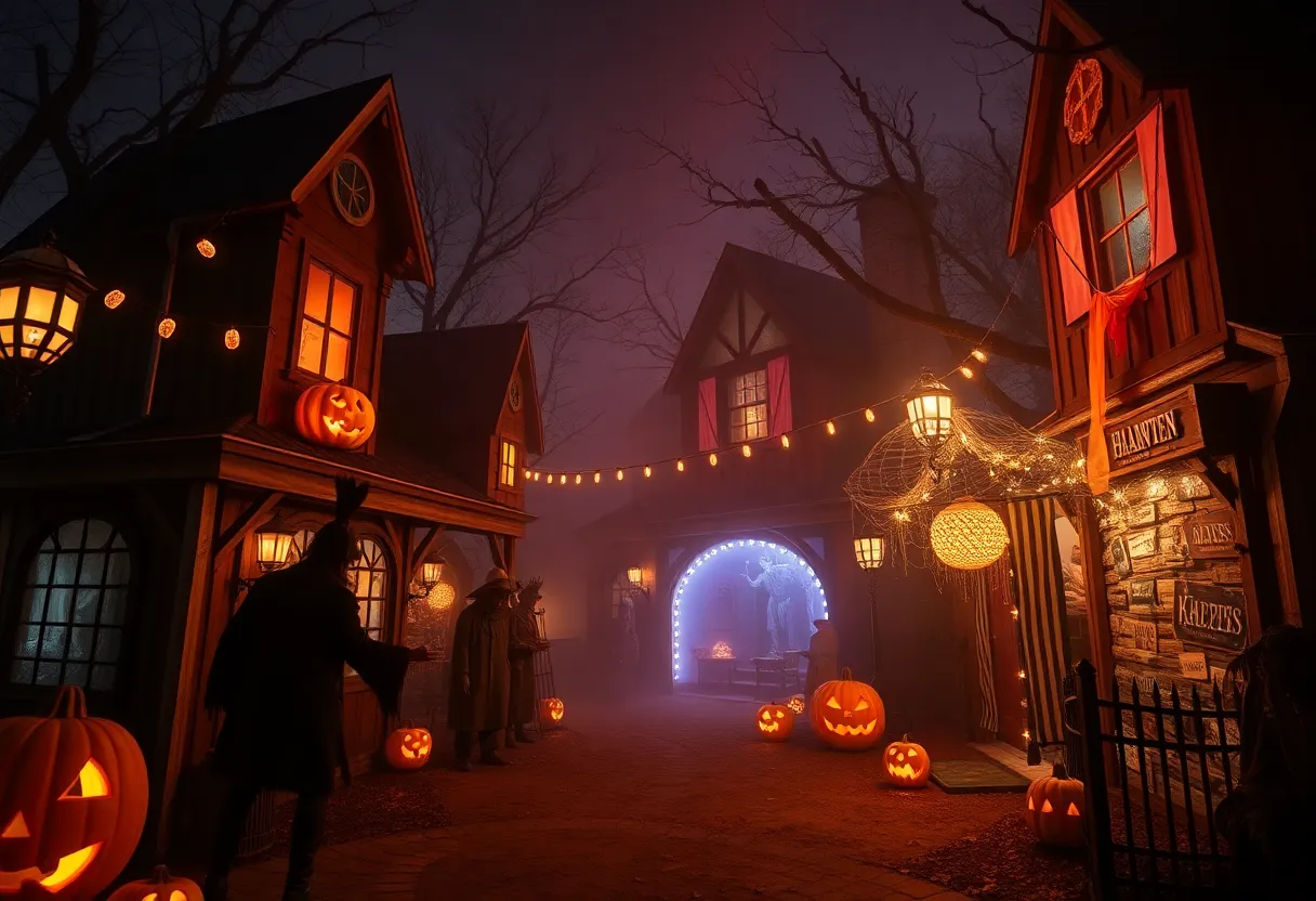 Halloween Horror Nights with haunted houses and scare zones