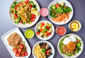 Variety of healthy meals from Orlando restaurants