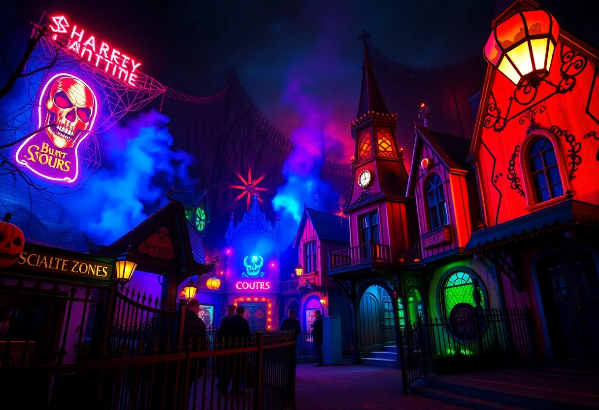 Haunted houses and attractions at SeaWorld's Howl-O-Scream event