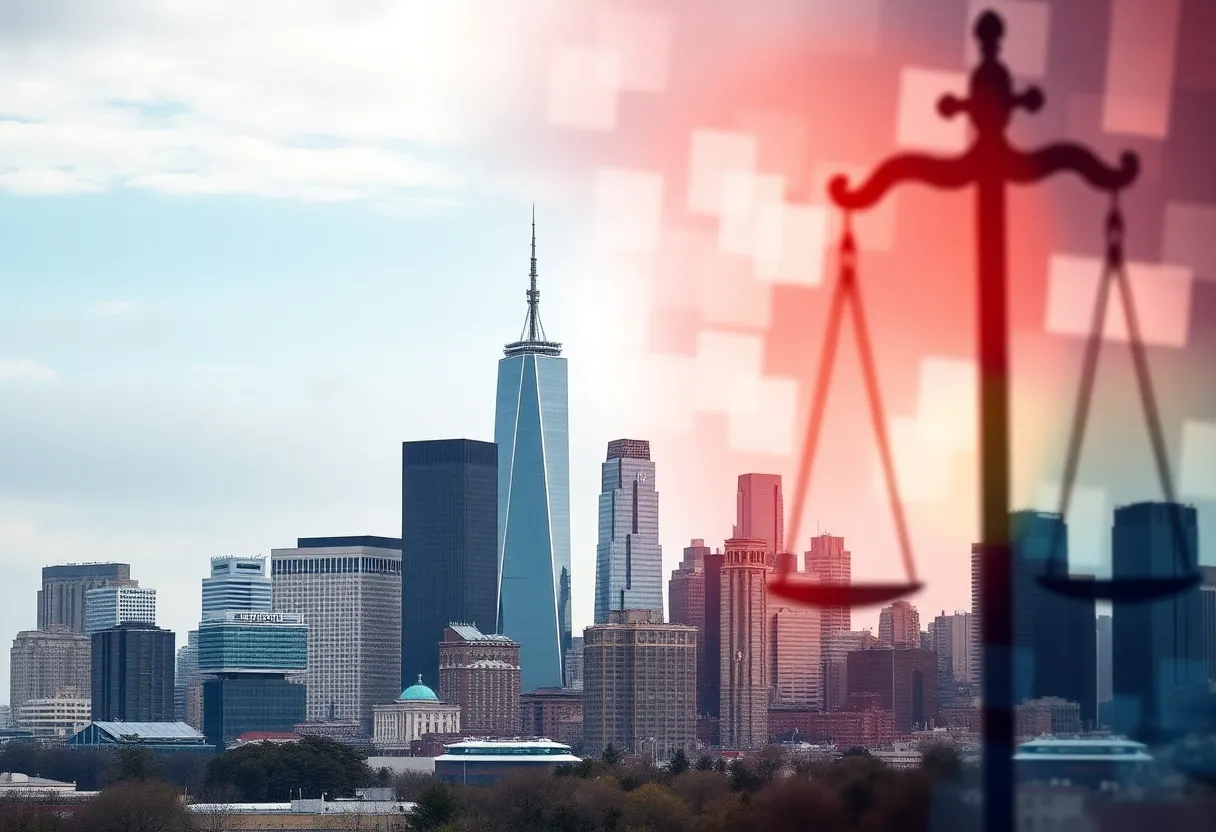 City skyline representing legal discussions on immigration policies