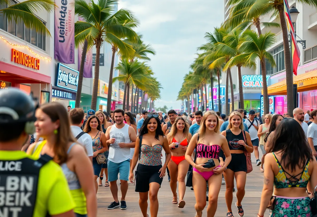 Miami Beach Spring Break Scene