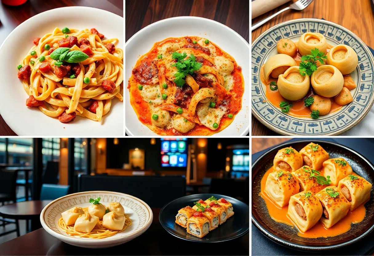 A variety of dishes from new restaurants in Orlando's food scene
