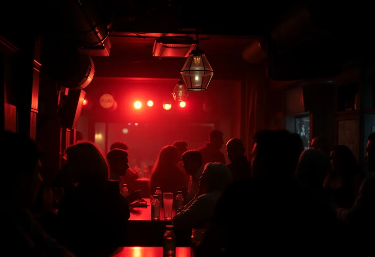 View of a lively nightlife bar in Orlando