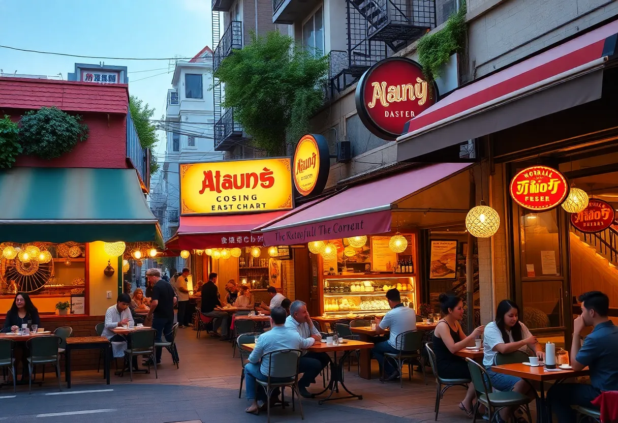 Diverse Orlando dining experience with various restaurants