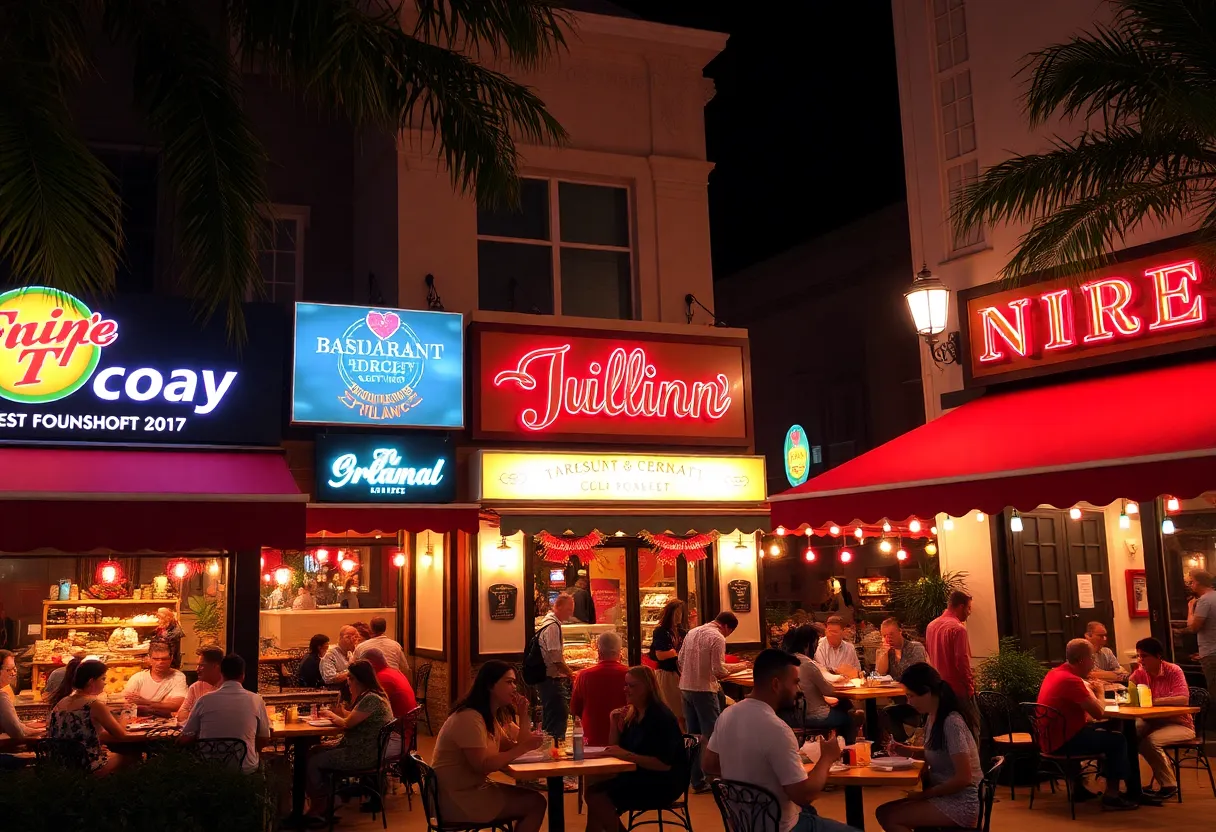 Guests dining at restaurants during Orlando's Magical Dining event