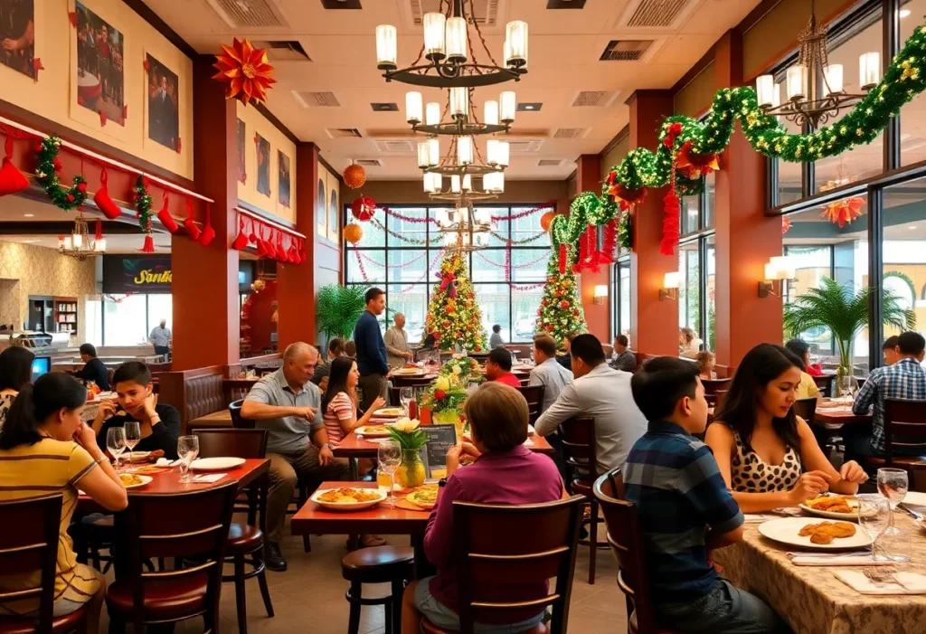 Dining scene during Orlando Magical Dining event with families enjoying meals