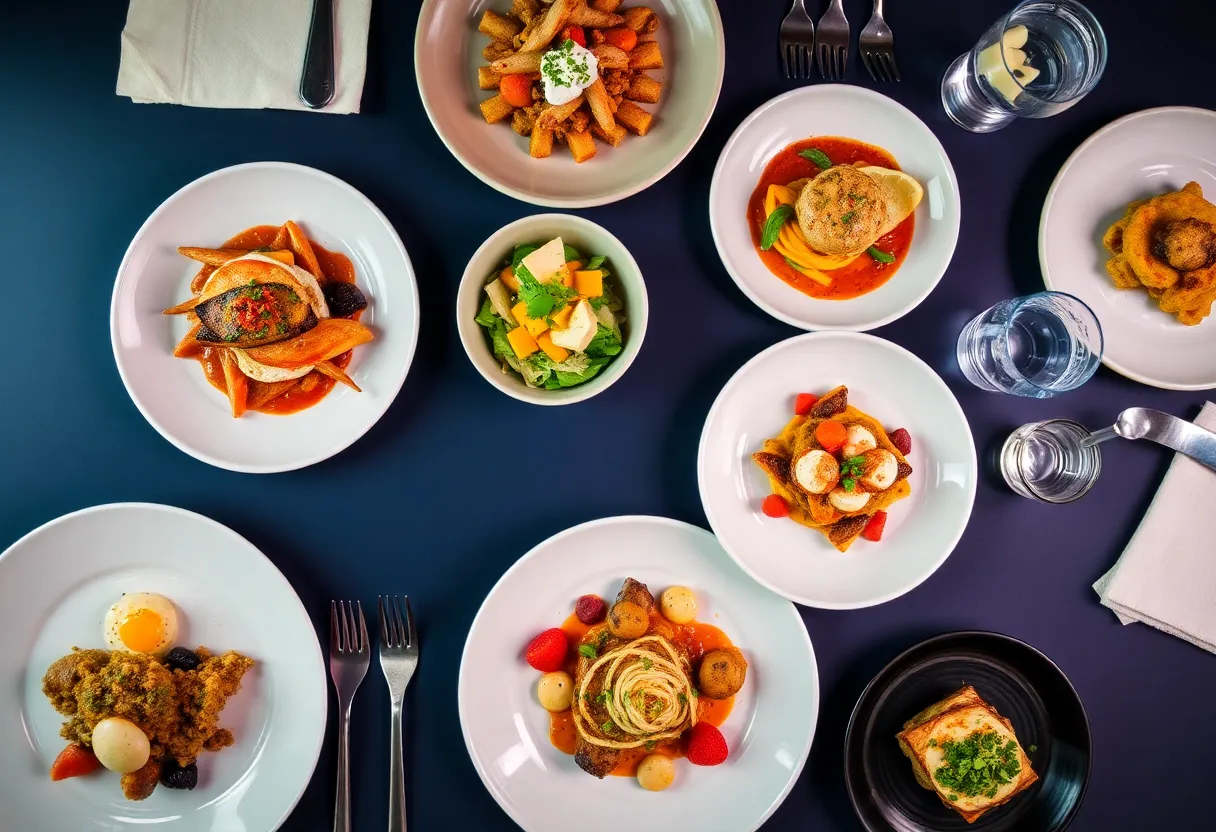 Three-course meals from different restaurants at Orlando's Magical Dining event.