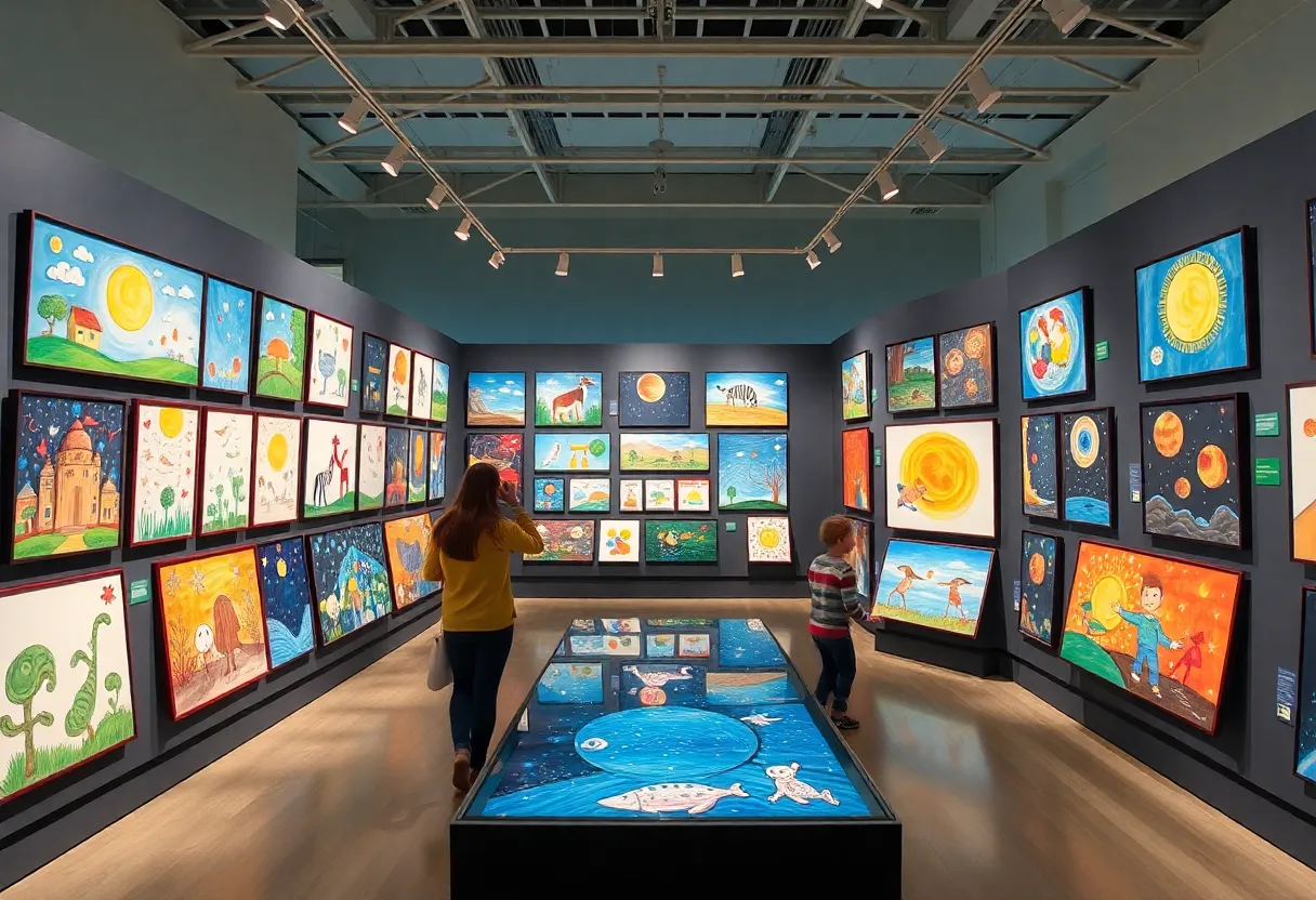 Exhibition at the Orlando Museum of Art featuring children's illustrations