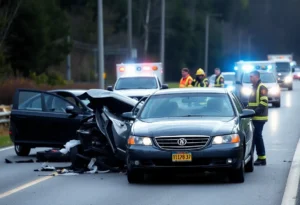 Rudy Giuliani Car Crash Scene