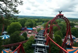 Stardust Racers roller coaster at Universal theme park