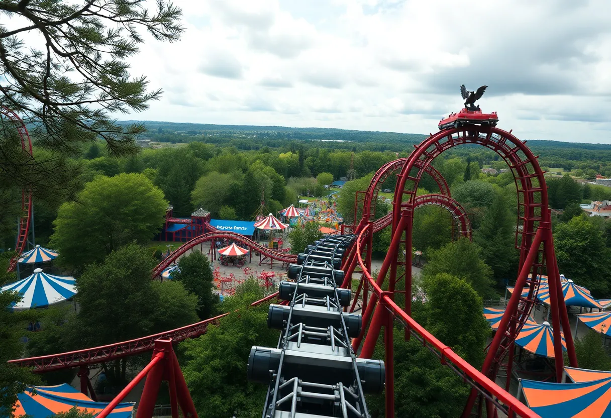 Stardust Racers roller coaster at Universal theme park