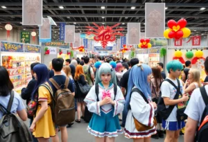 Cosplay enthusiasts enjoying the Sugoi Expo in Orlando.