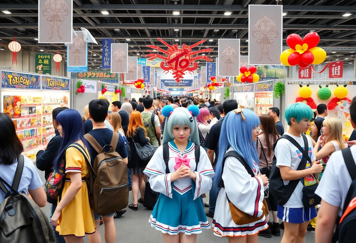 Cosplay enthusiasts enjoying the Sugoi Expo in Orlando.