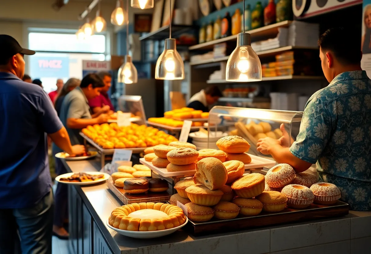 A spread of Puerto Rican pastries at Taino's Bakery
