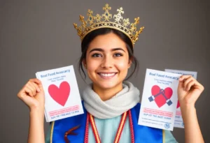 Tess Ferm celebrating her win as Miss America's Teen 2026