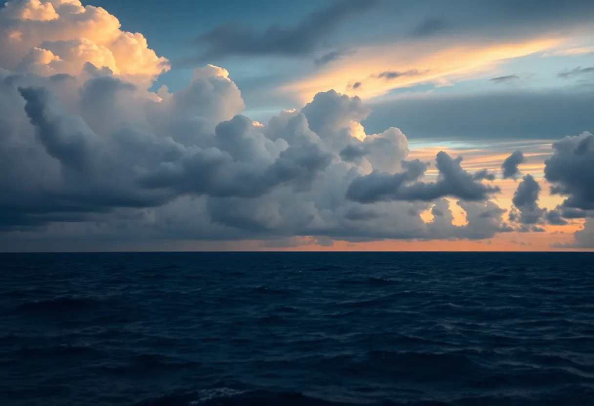 Potential Tropical Storm Over Atlantic