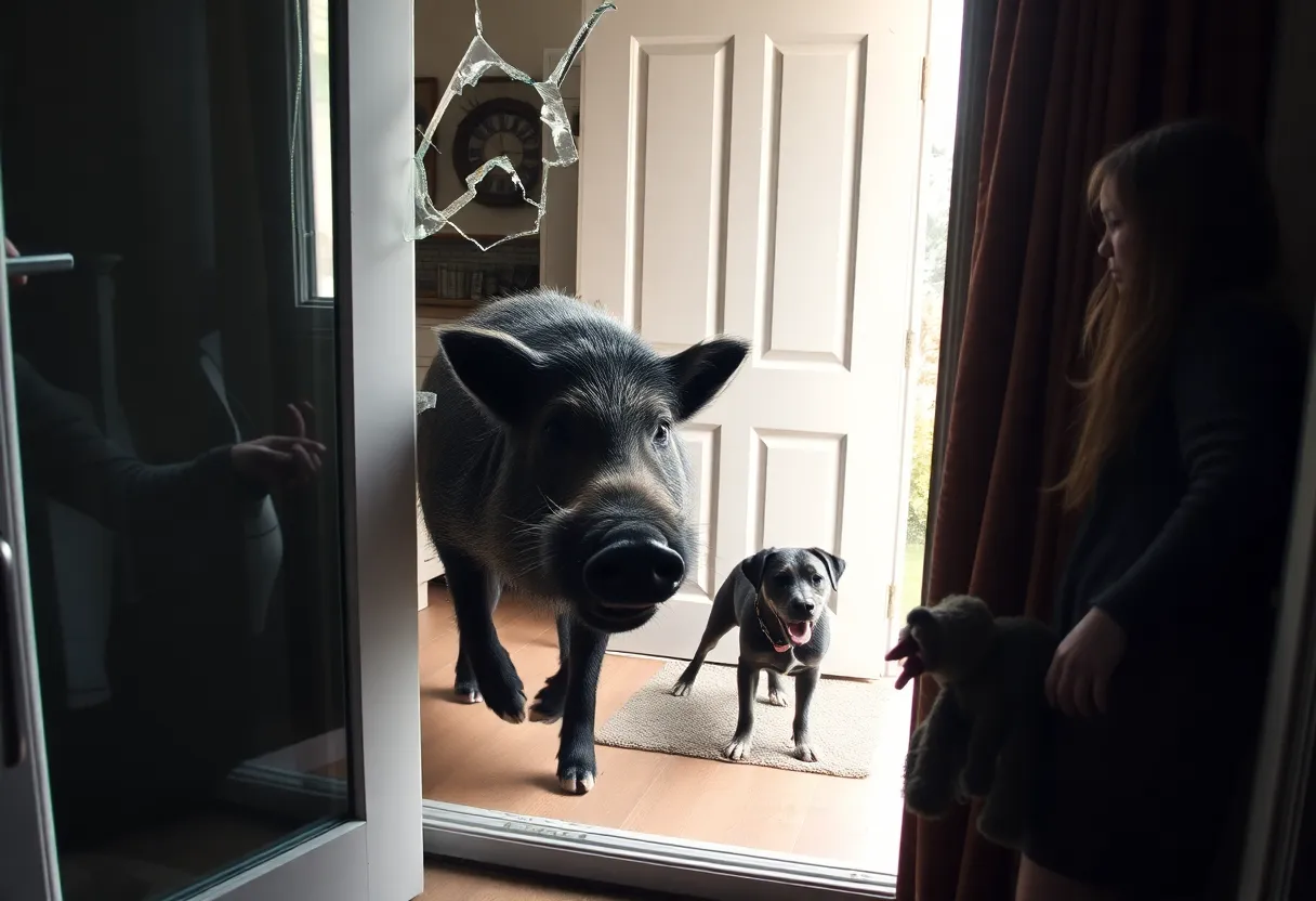 Wild Boar Encounter in Lehigh Acres