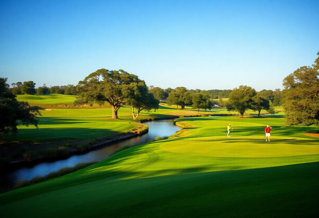 Golfers enjoying a sunny day at Arlington Ridge Golf Club in Leesburg, Florida