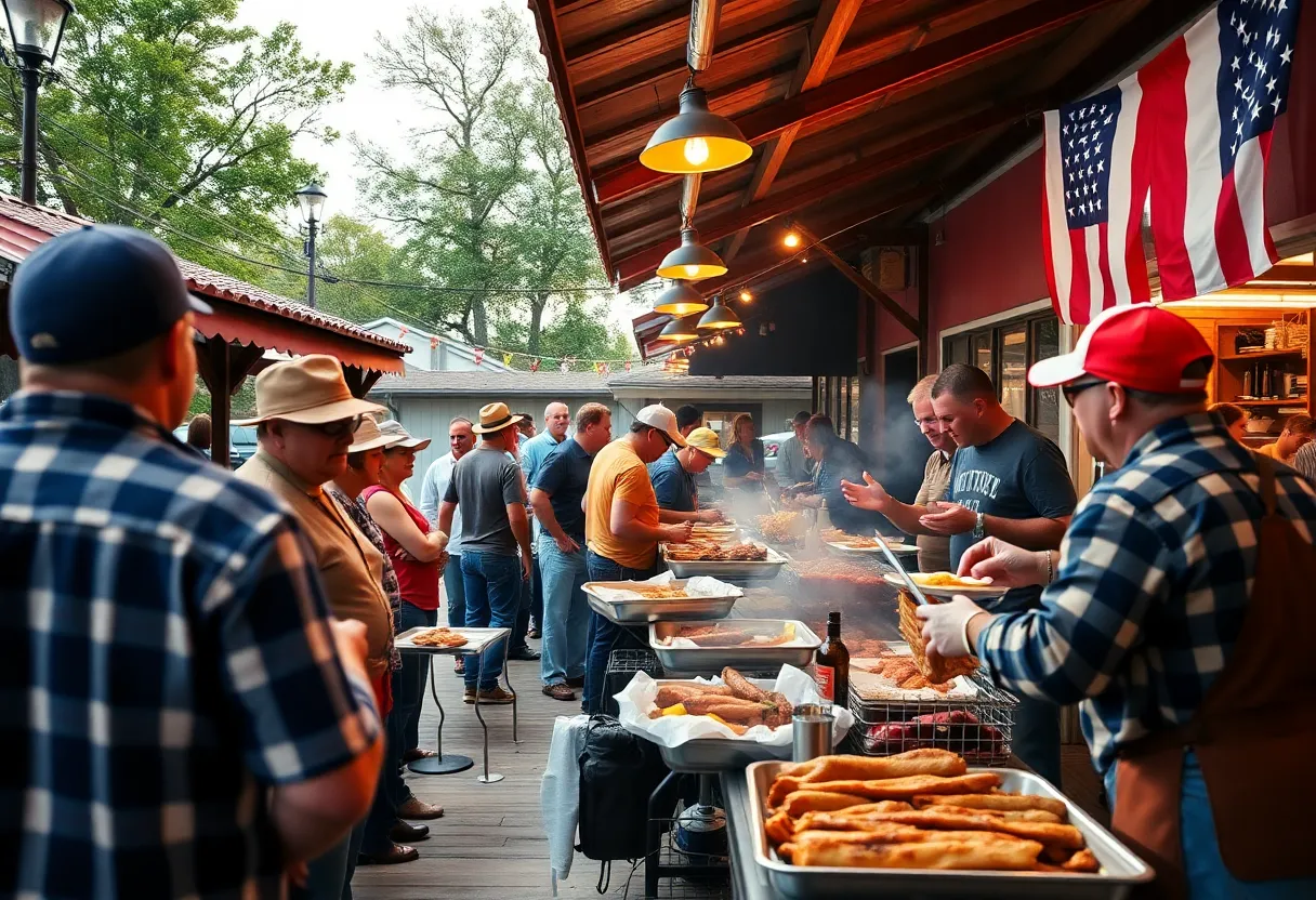 Brother Jimmy's BBQ outdoor dining at ICON Park