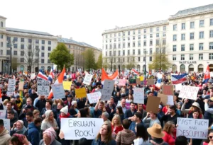 Protesters in Central Florida advocating for social justice